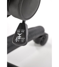 BLOOM fotel gabinetowy popielaty / czarny (1p1szt)