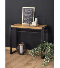 BOLIVAR KN1 konsolka dąb złoty / czarny (1p1szt)