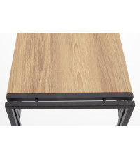 BOLIVAR KN1 konsolka dąb złoty / czarny (1p1szt)