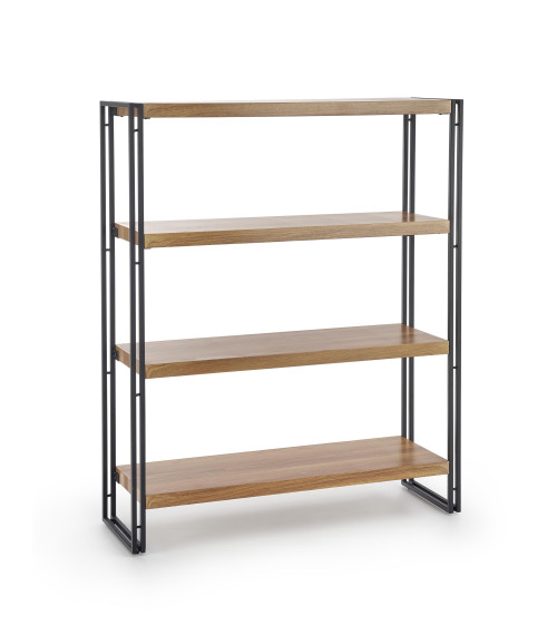 BOLIVAR REG1 regał dąb złoty / czarny (1p1szt)