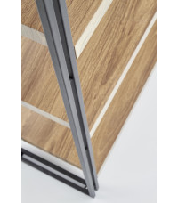 BOLIVAR REG1 regał dąb złoty / czarny (1p1szt)