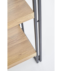 BOLIVAR REG1 regał dąb złoty / czarny (1p1szt)