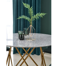 BONELLO stół, blat - popielaty marmur, nogi - złoty (2p1szt)