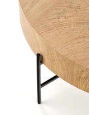 BROOKLYN ława dąb naturalny/czarny (1p1szt)