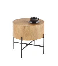 BROOKLYN-S ława dąb naturalny/czarny (1p1szt)