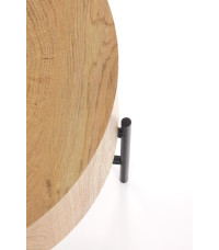 BROOKLYN-S ława dąb naturalny/czarny (1p1szt)