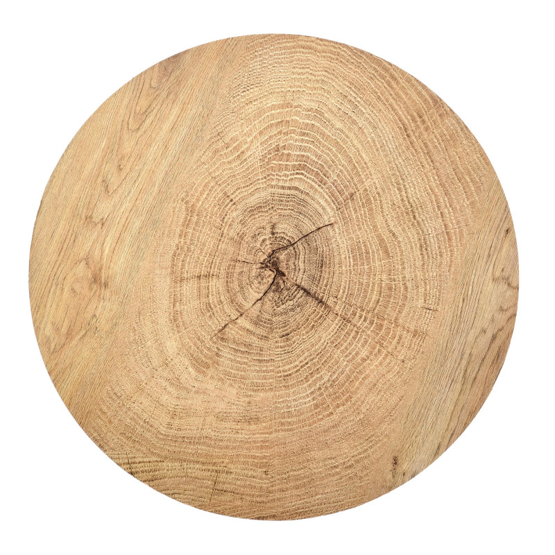 BROOKLYN-S ława dąb naturalny/czarny (1p1szt)