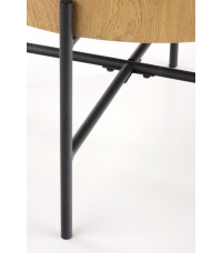 BROOKLYN-S ława dąb naturalny/czarny (1p1szt)