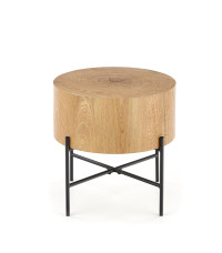 BROOKLYN-S ława dąb naturalny/czarny (1p1szt)