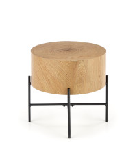 BROOKLYN-S ława dąb naturalny/czarny (1p1szt)