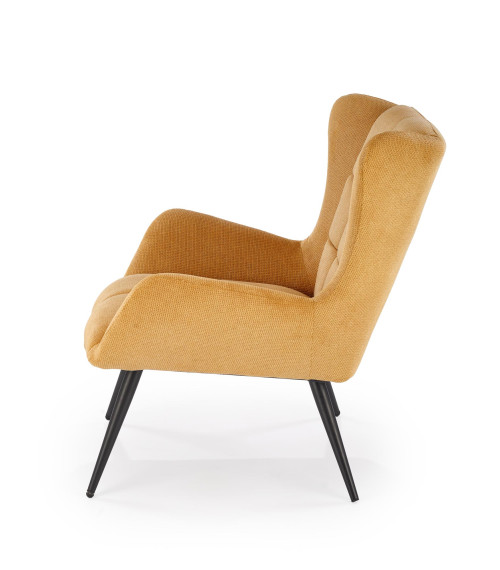 BYRON fotel wypoczynkowy musztardowy (1p1szt)