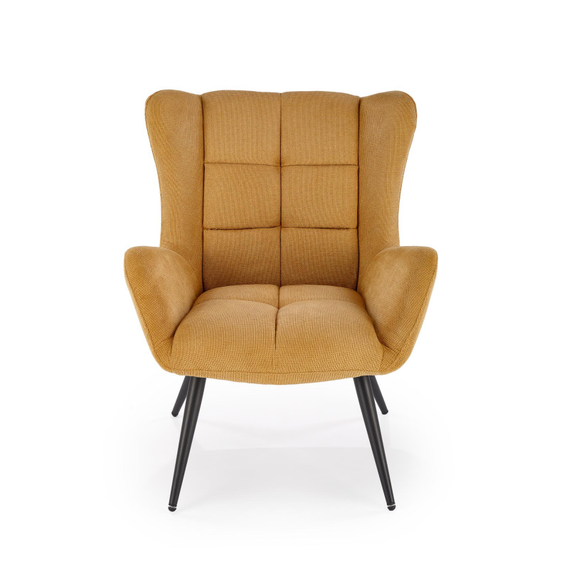 BYRON fotel wypoczynkowy musztardowy (1p1szt)