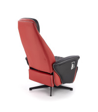 CAMARO fotel wypoczynkowy czarny / czerwony (1p1szt)