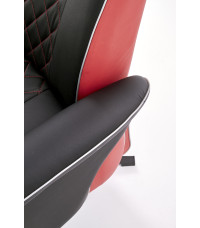 CAMARO fotel wypoczynkowy czarny / czerwony (1p1szt)