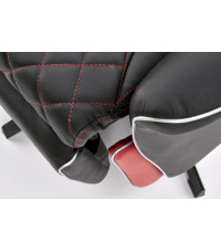 CAMARO fotel wypoczynkowy czarny / czerwony (1p1szt)