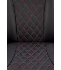 CAMARO fotel wypoczynkowy czarny / czerwony (1p1szt)