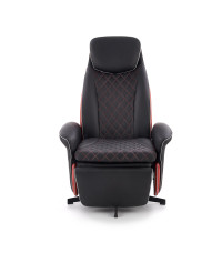 CAMARO fotel wypoczynkowy czarny / czerwony (1p1szt)