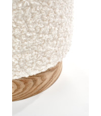 CANCUN zestaw 2 puf, kremowy / naturalny (1p1kpl)