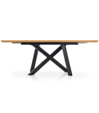 CAPITAL stół 160-200 cm, dąb złoty / czarny  (2p1szt )