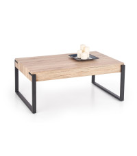 CAPRI ława dąb san remo / czarny (1p1szt)