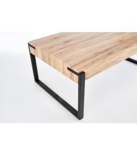 CAPRI ława dąb san remo / czarny (1p1szt)