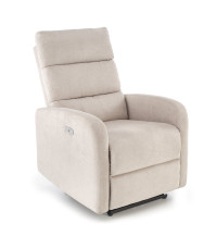 CARINIO fotel wypoczynkowy jasny beżowy