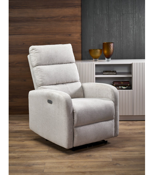 CARINIO fotel wypoczynkowy jasny beżowy