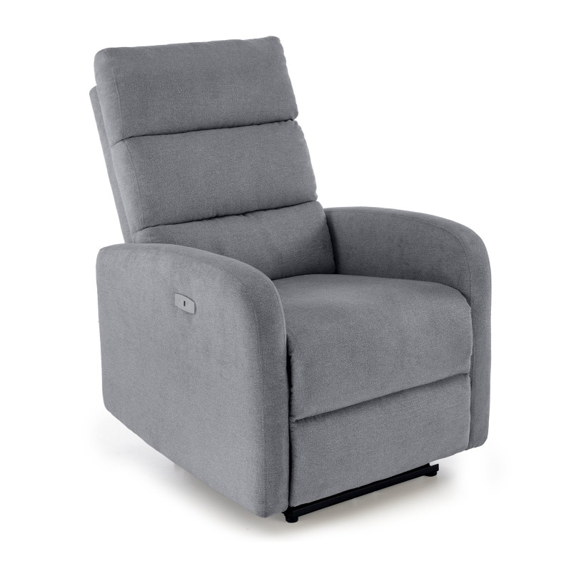 CARINIO fotel wypoczynkowy popielaty