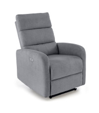 CARINIO fotel wypoczynkowy popielaty