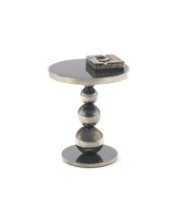 CARLA ława, czarny / srebrny (1p1szt)