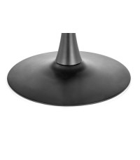 CARMELO stół okrągły, blat - orzech, noga - czarny (3p1szt)