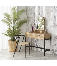 CARMEN konsolka naturalny / czarny (1p1szt)