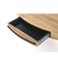 CAROLINA ława dąb złoty/czarny (1p1szt)