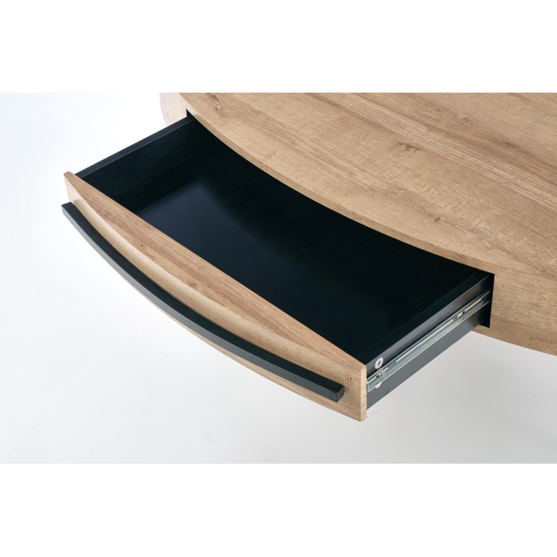 CAROLINA ława dąb złoty/czarny (1p1szt)