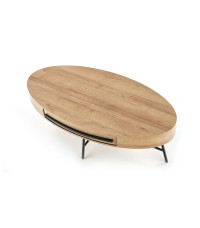 CAROLINA ława dąb złoty/czarny (1p1szt)