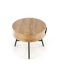 CAROLINA ława dąb złoty/czarny (1p1szt)