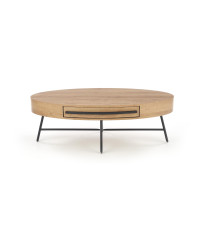 CAROLINA ława dąb złoty/czarny (1p1szt)