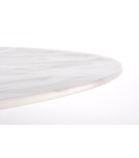 CASEMIRO stół blat - biały marmur, noga - złoty (2p1szt)