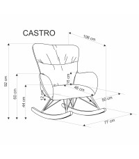 CASTRO fotel wypoczynkowy c.zielony (1p1szt)