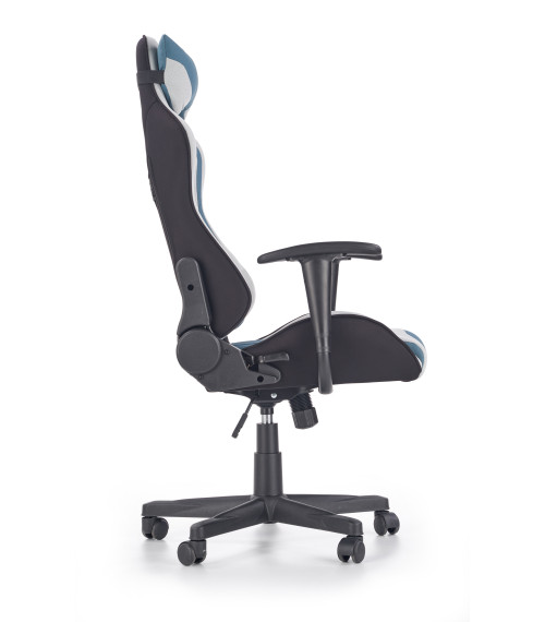 CAYMAN fotel gabinetowy jasny popiel-turkusowy