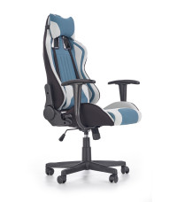 CAYMAN fotel gabinetowy jasny popiel-turkusowy