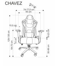 CHAVEZ fotel gabinetowy czarny