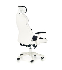 CHRONO fotel gabinetowy biało-czarny