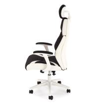 CHRONO fotel gabinetowy biało-czarny