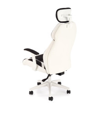 CHRONO fotel gabinetowy biało-czarny