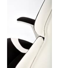 CHRONO fotel gabinetowy biało-czarny