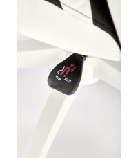 CHRONO fotel gabinetowy biało-czarny