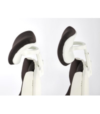 CHRONO fotel gabinetowy biało-czarny