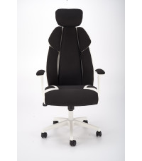 CHRONO fotel gabinetowy biało-czarny