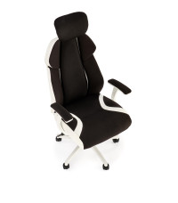 CHRONO fotel gabinetowy biało-czarny